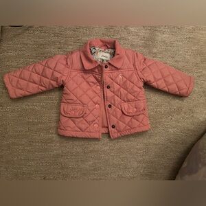 EUC Joules Baby Girl Pink Quilted Jacket (6-9 Months)